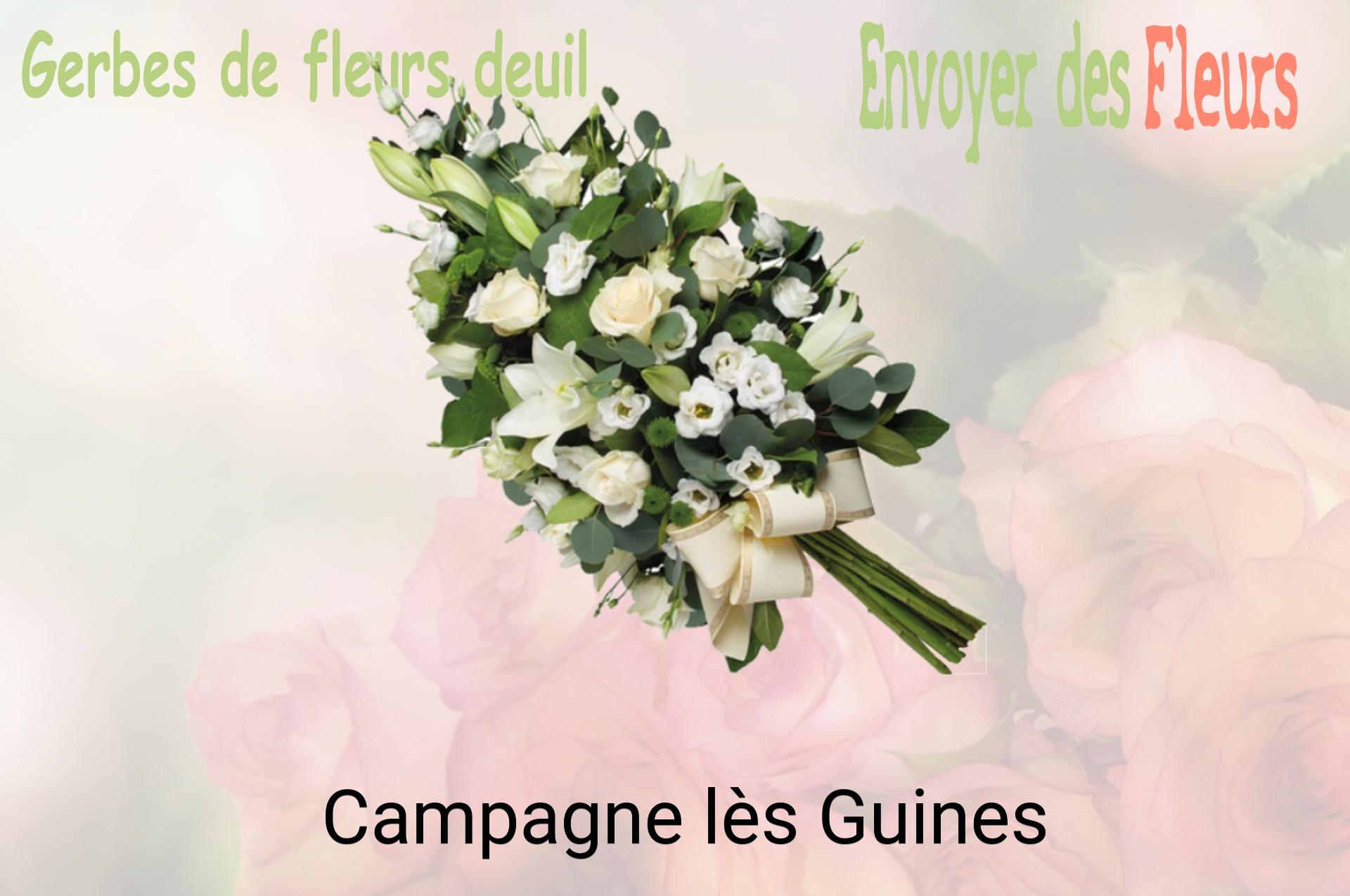 Gerbe de fleurs de deuil livrée à Campagne-lès-Guines
